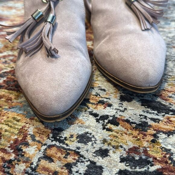 BEAST FASHION pink Carter Dorsay Tassle Loafers Size 6.5 - Picture 7 of 9